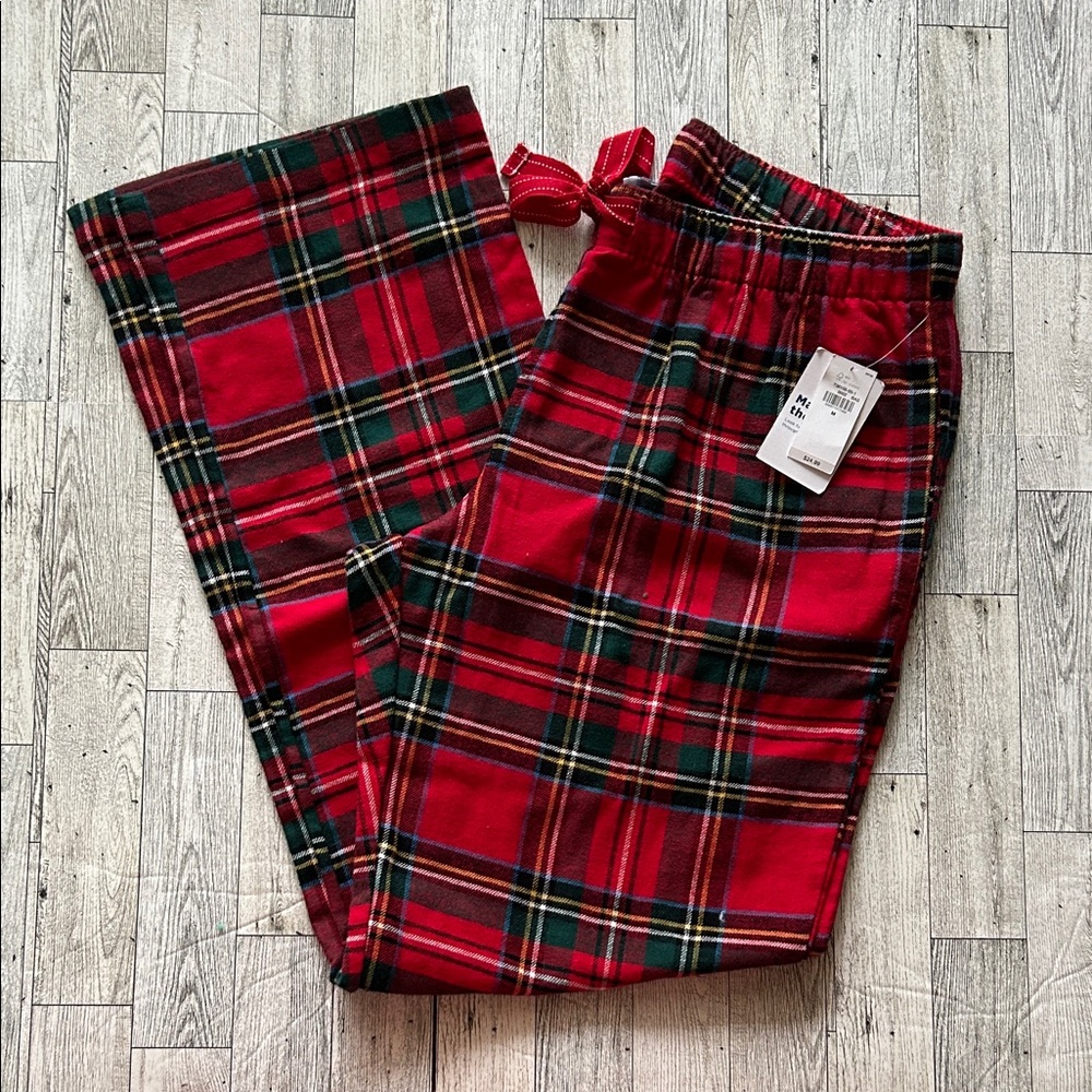 Old Navy Red Plaid Lounge Pants size M